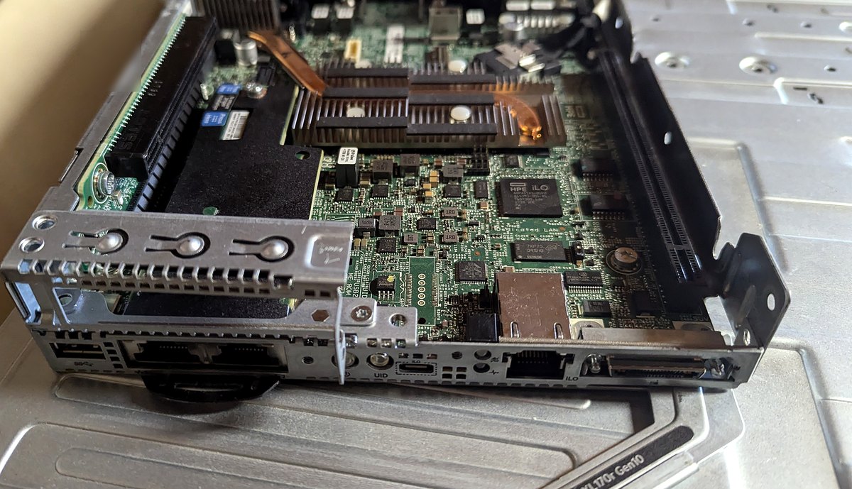HPE ProLiant Server-Node aus dem Home-Lab, geöffnet